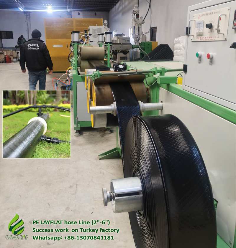 PE LAYFLAT Hose Line Success Work On Turkey Factor - QINGDAO CO-DRIP ...